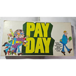 Vintage Pay Day Board Game 1975 Classic Parker Brothers 100% Complete Budgeting